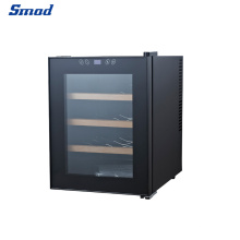 Smad Mini Transpanrent Fridge Commercial Wine Chiller with 12 Bottles Capacity